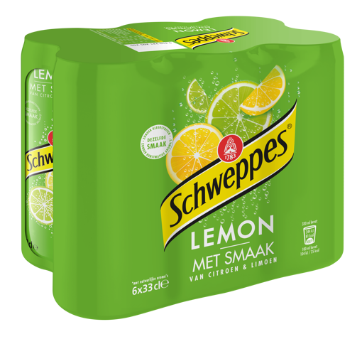 Afbeeldingen van SCHWEPPES LEMON 6X33CL SLIM BLIK