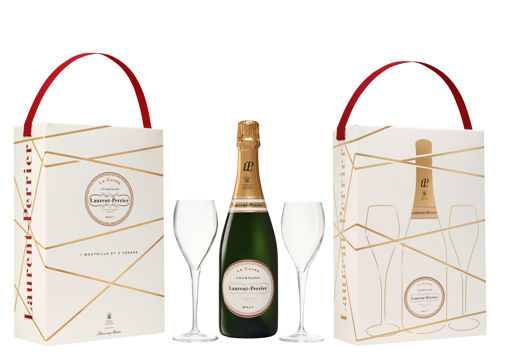 Afbeeldingen van LAURENT PERRIER LA CUVEE BRUT GESCHENKDOOS 75CL + 2 GLAZEN